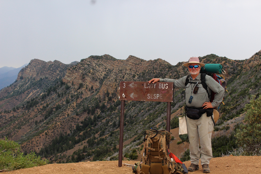 Leader at base of Hines Peak